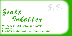 zsolt inkeller business card